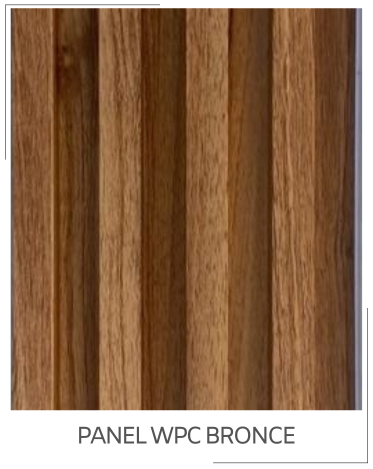 Panel para pared wpc Bronce