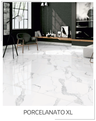 Sala mostrando un piso de porcelanato demadera
